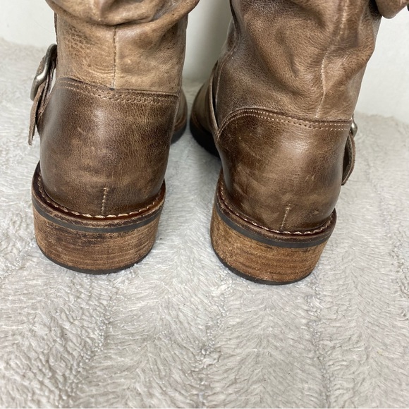 COPY - Matisse Harley Brown Tan Leather Moto Buckle Boots Mid Calf Women’s 8M - Picture 13 of 14